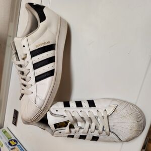 Adidas Superstar Men's Shoes - White and Black